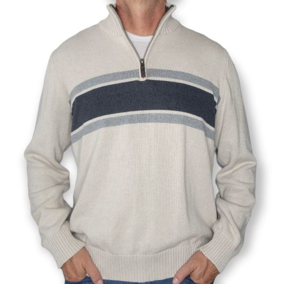 Eddie Bauer Quarter Zip Pullover Sweater sz TXL - Picture 1 of 6